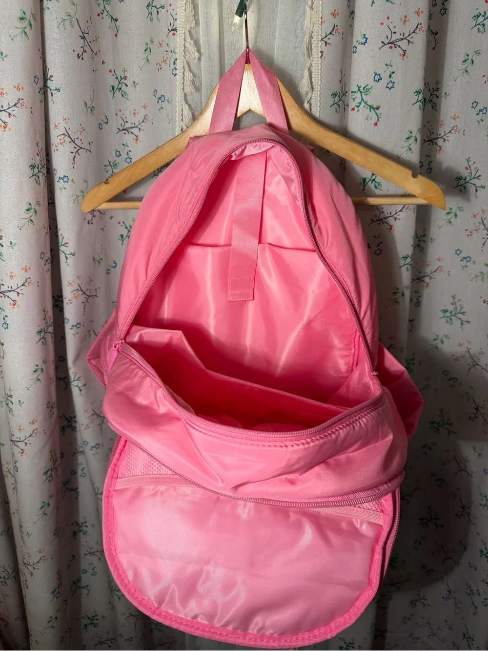 Pink Lily Quilted Pink Backpack